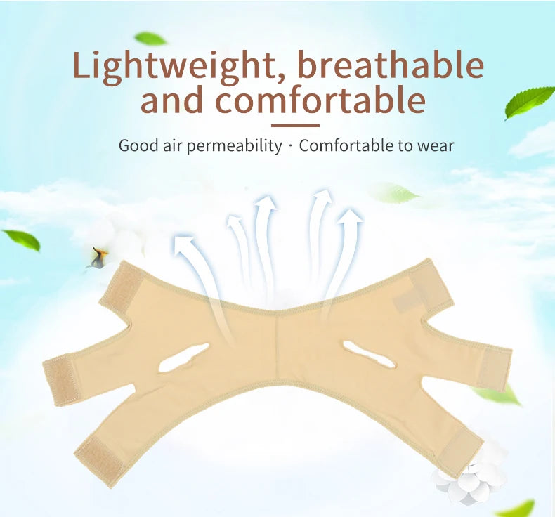 Reusable V-Line Face Lifting Belt – Chin Reducer & Anti-Wrinkle Mask