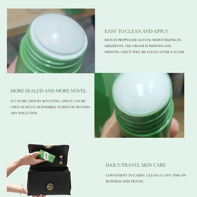 Private Label Wholesale Green Tea Purifying Cleansing Clay Mud Facemask Stick Dry Skin Body Mask Nose Use Skincare