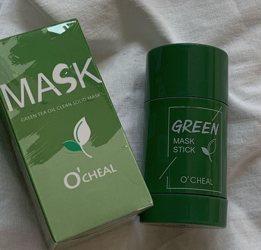 Private Label Wholesale Green Tea Purifying Cleansing Clay Mud Facemask Stick Dry Skin Body Mask Nose Use Skincare
