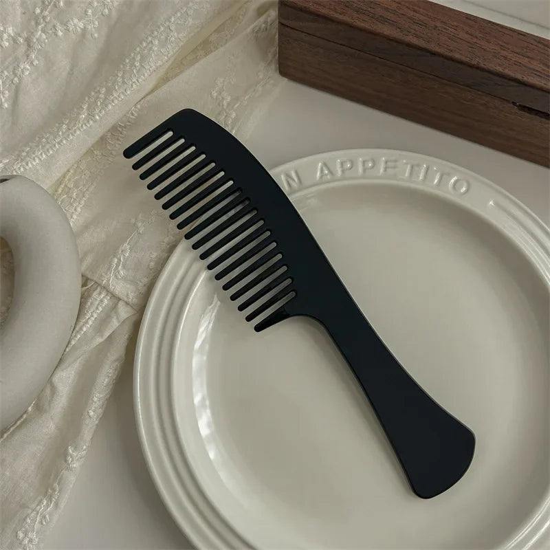 Korean-style exquisite vintage acetate hair comb large wide tooth comb hair curling comb large tooth comb Internet celebrity style hair comb hair accessories for women