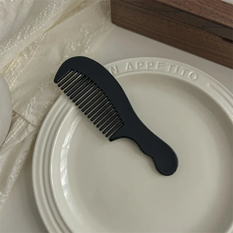 Korean-style exquisite vintage acetate hair comb large wide tooth comb hair curling comb large tooth comb Internet celebrity style hair comb hair accessories for women