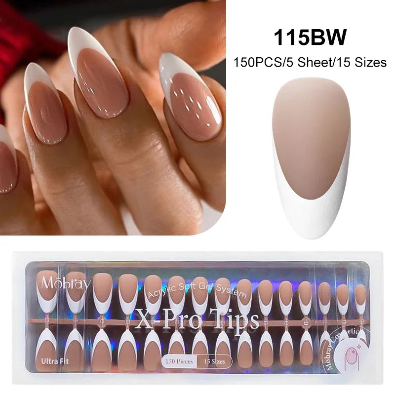 French Press On Gel Nail Tips – Nude Pink Ballet Matte Finish Set