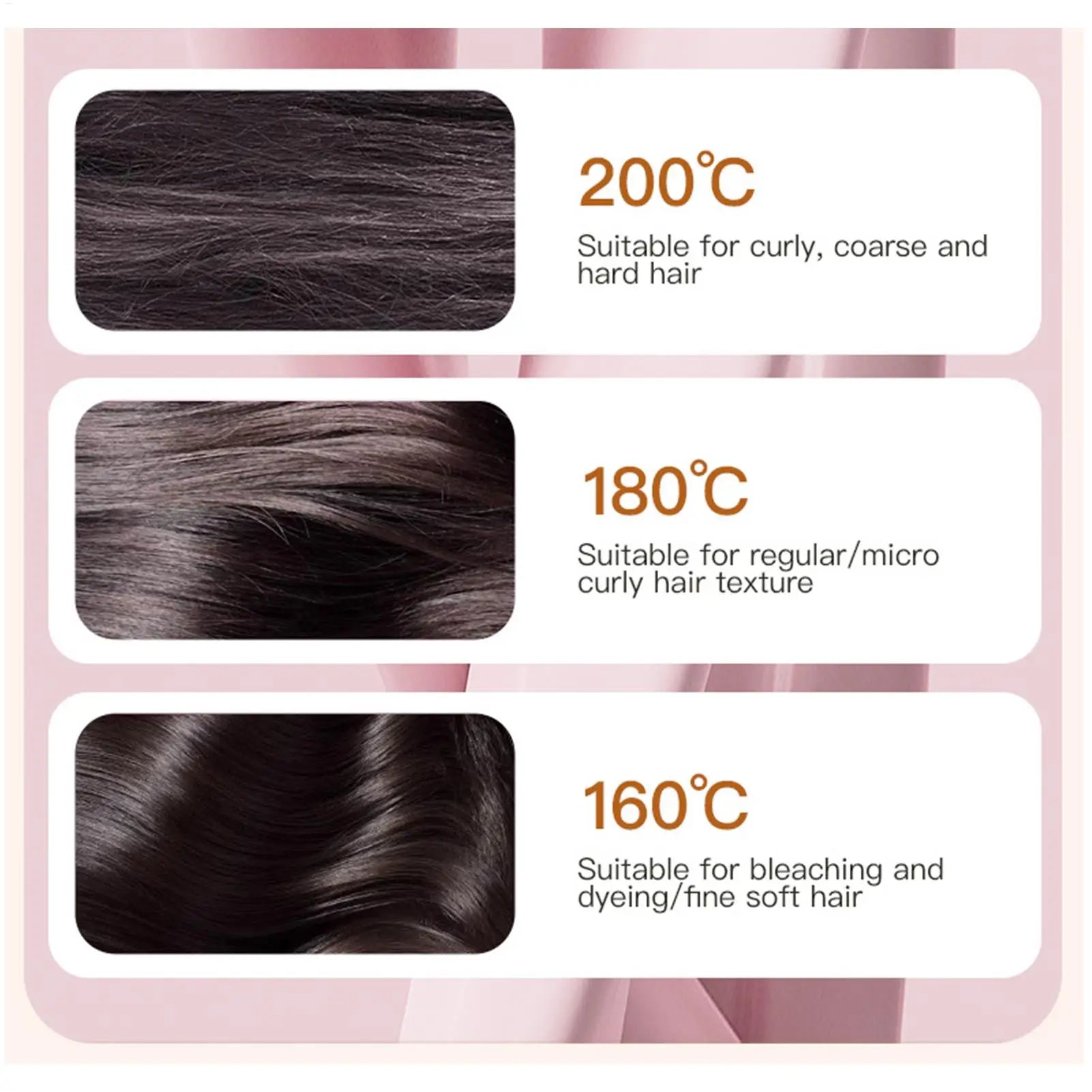 Professional Hair Straightener 240W – Adjustable Heat 160–230°C