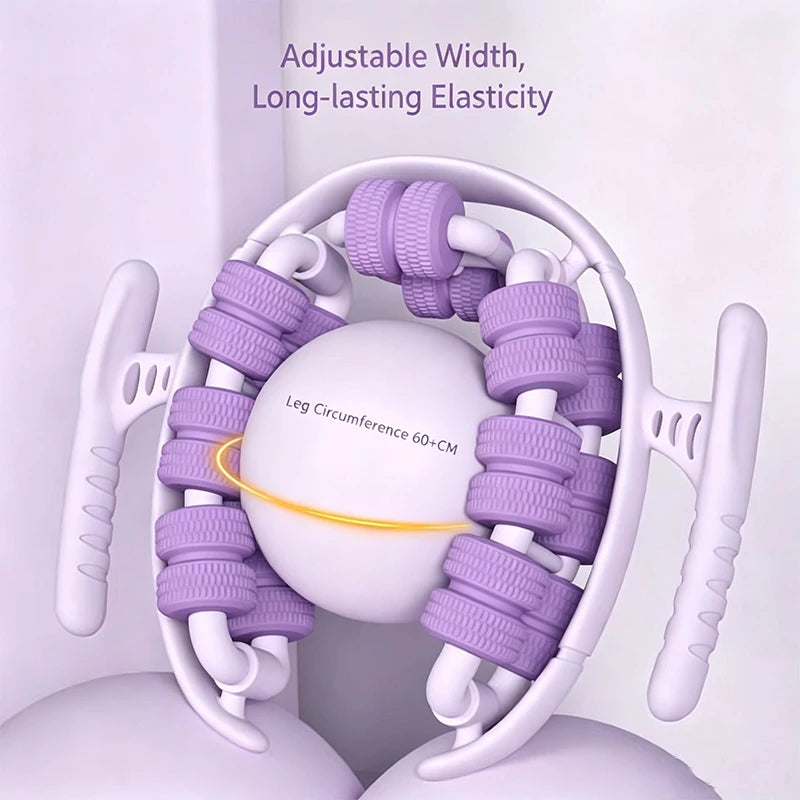 28-Wheel Leg Massager – Anti-Cellulite Slimming Roller for Body