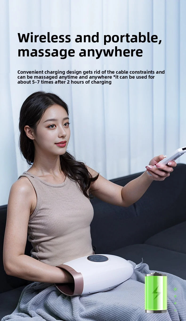 Electric 360° Hand Massager – Air Pressure Relief, Wireless & Portable | Christi's