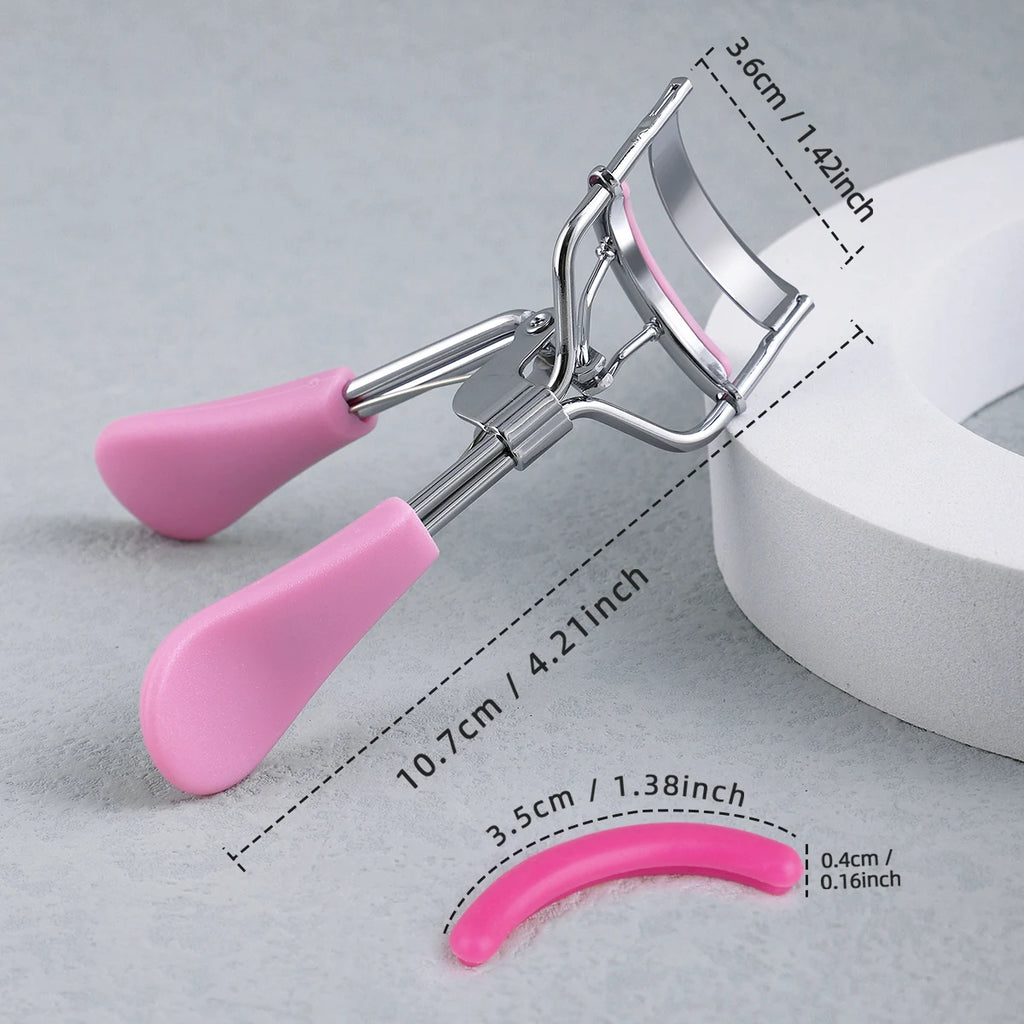 Smooth Handle Stainless Steel Eyelash Curler – Salon-Quality Beauty Tool