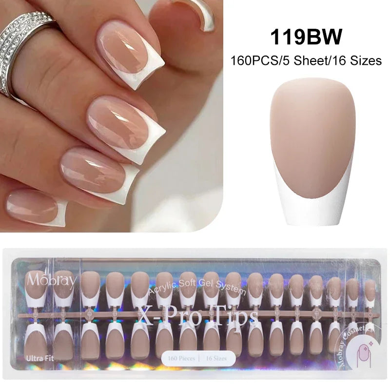 French Press On Gel Nail Tips – Nude Pink Ballet Matte Finish Set