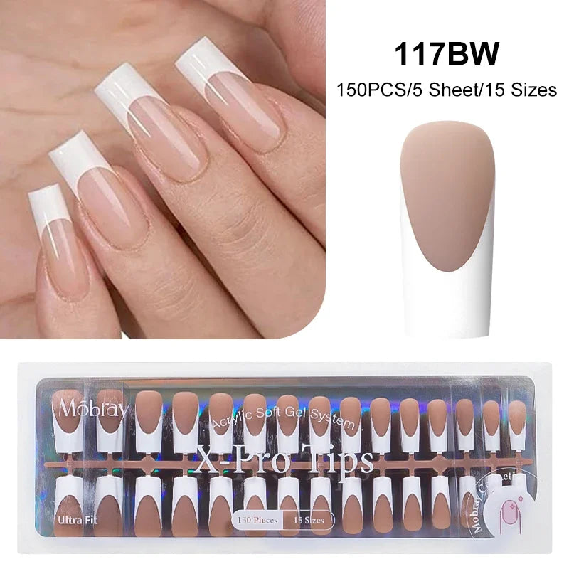 French Press On Gel Nail Tips – Nude Pink Ballet Matte Finish Set