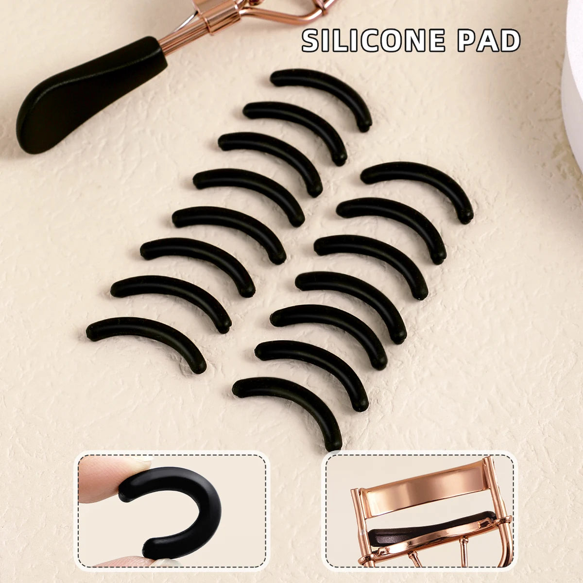 Smooth Handle Stainless Steel Eyelash Curler – Salon-Quality Beauty Tool