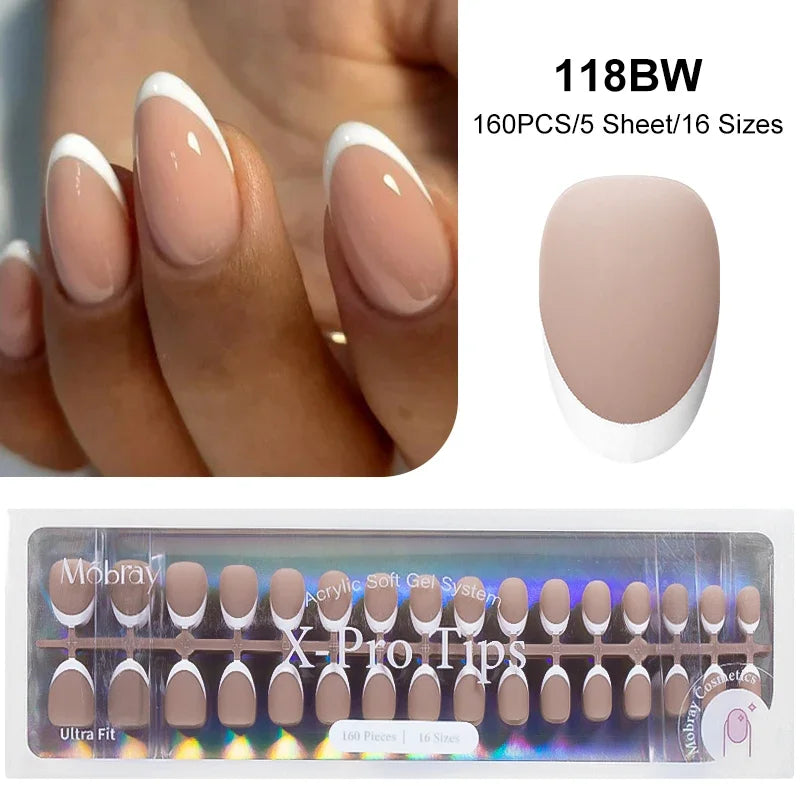 French Press On Gel Nail Tips – Nude Pink Ballet Matte Finish Set