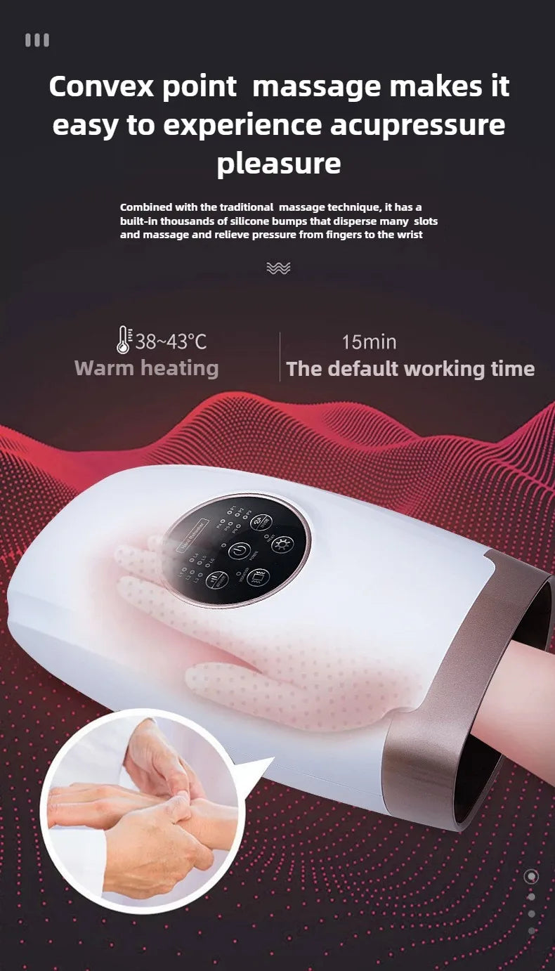 Electric 360° Hand Massager – Air Pressure Relief, Wireless & Portable | Christi's