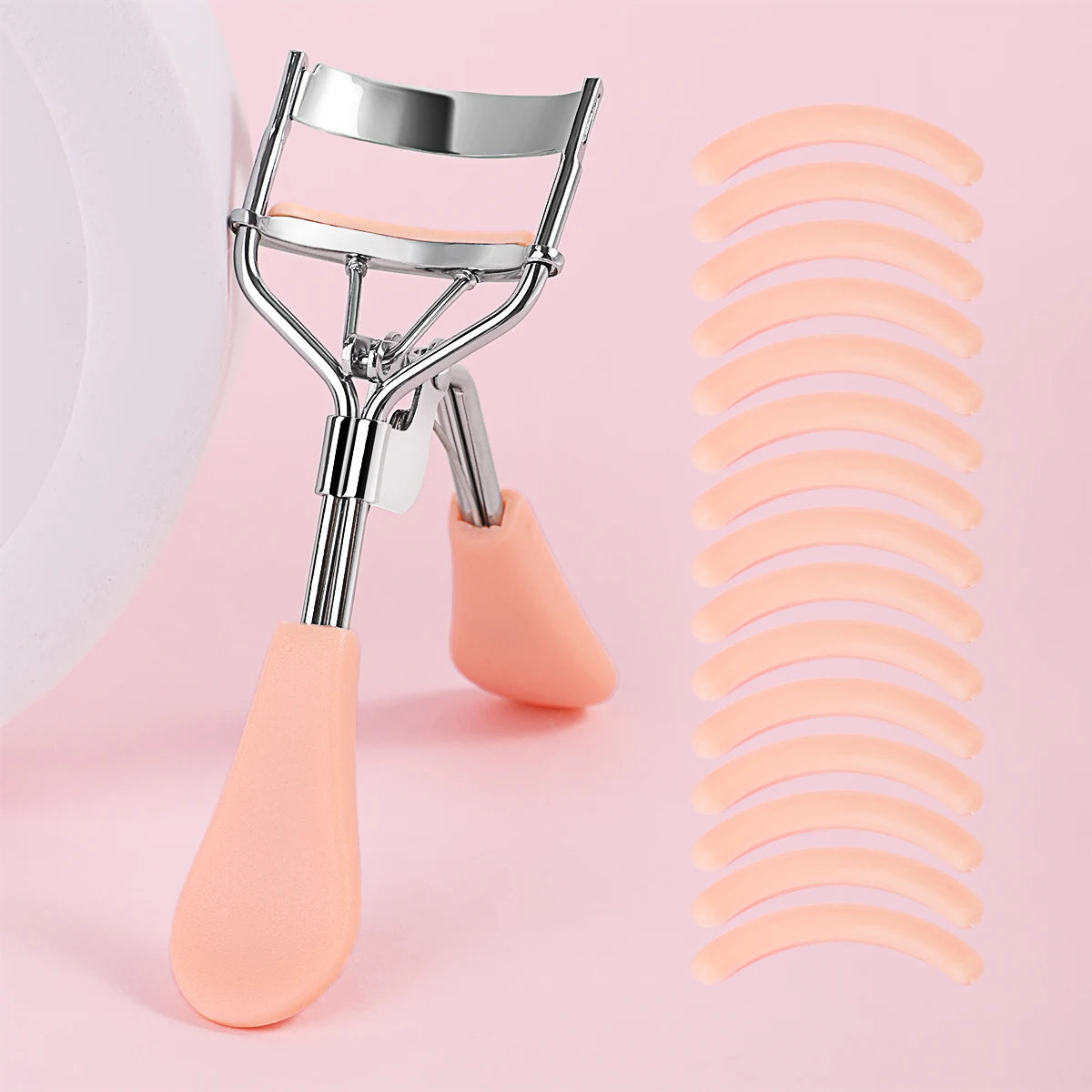 Smooth Handle Stainless Steel Eyelash Curler – Salon-Quality Beauty Tool